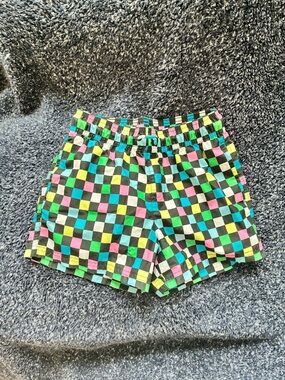 art class Neon Checkerboard Pull-On Shorts